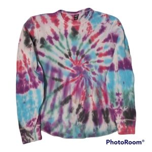 Upcycled GAP long sleeve Hand-dyed Thermal